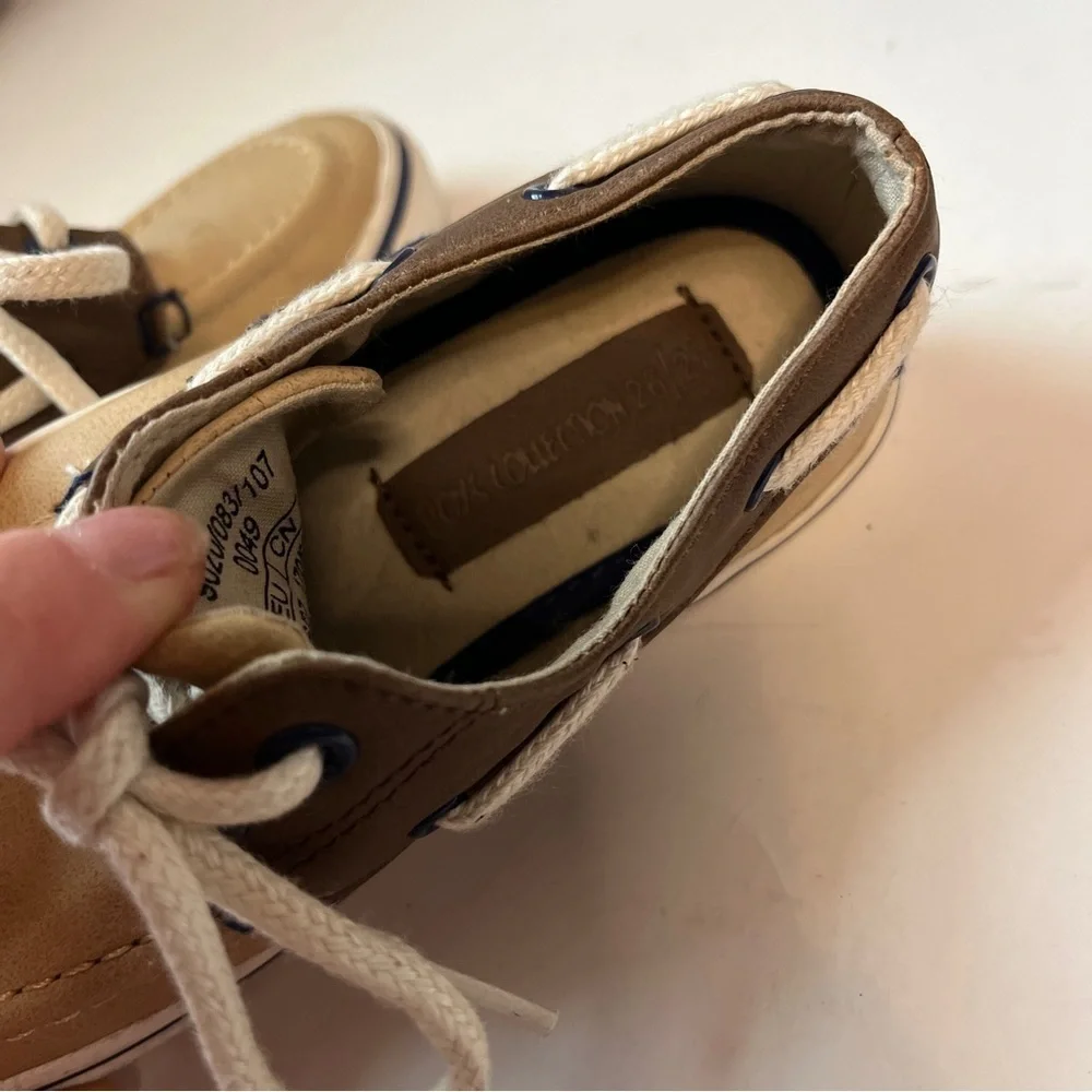 Toddler Boys Leather Boat Shoes Loafers